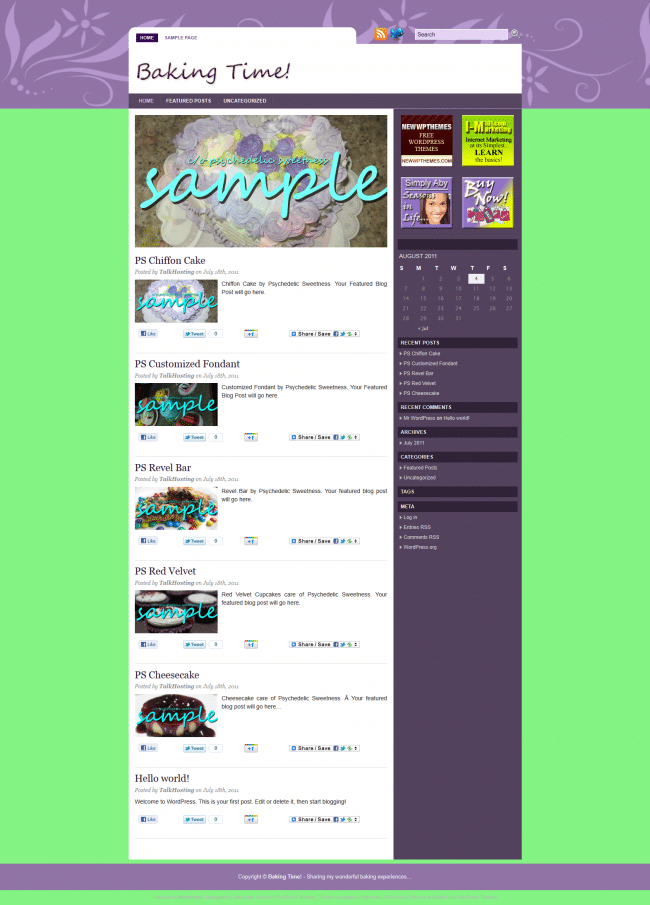 Customized Web Site with 6 months Hosting Free!